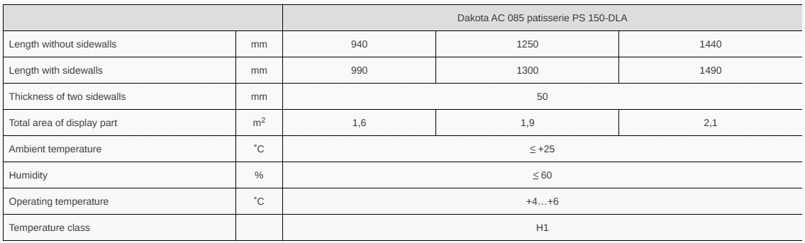 dakota-ac-085-patisserie-ps-HitLine-refrigerator-gelo blue cooling-refrigeration-cyprus-specifications